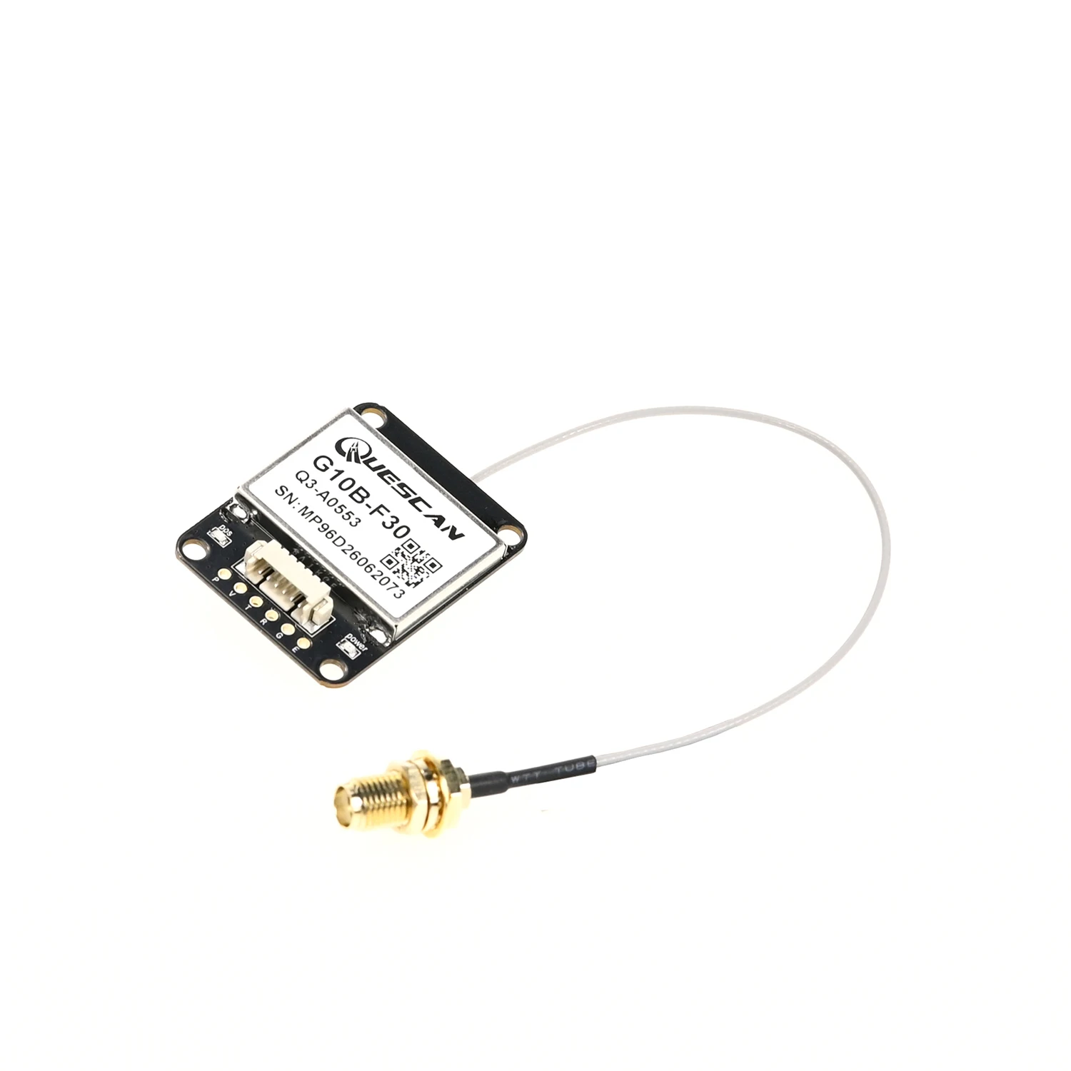 Módulo GPS GNSS QUESCAN G10B-F30 UBX M10 com Antena Externa, Receptor ESP32 Arduino NMEA GPS Galileo GLONASS BeiDou SBAS QZSS