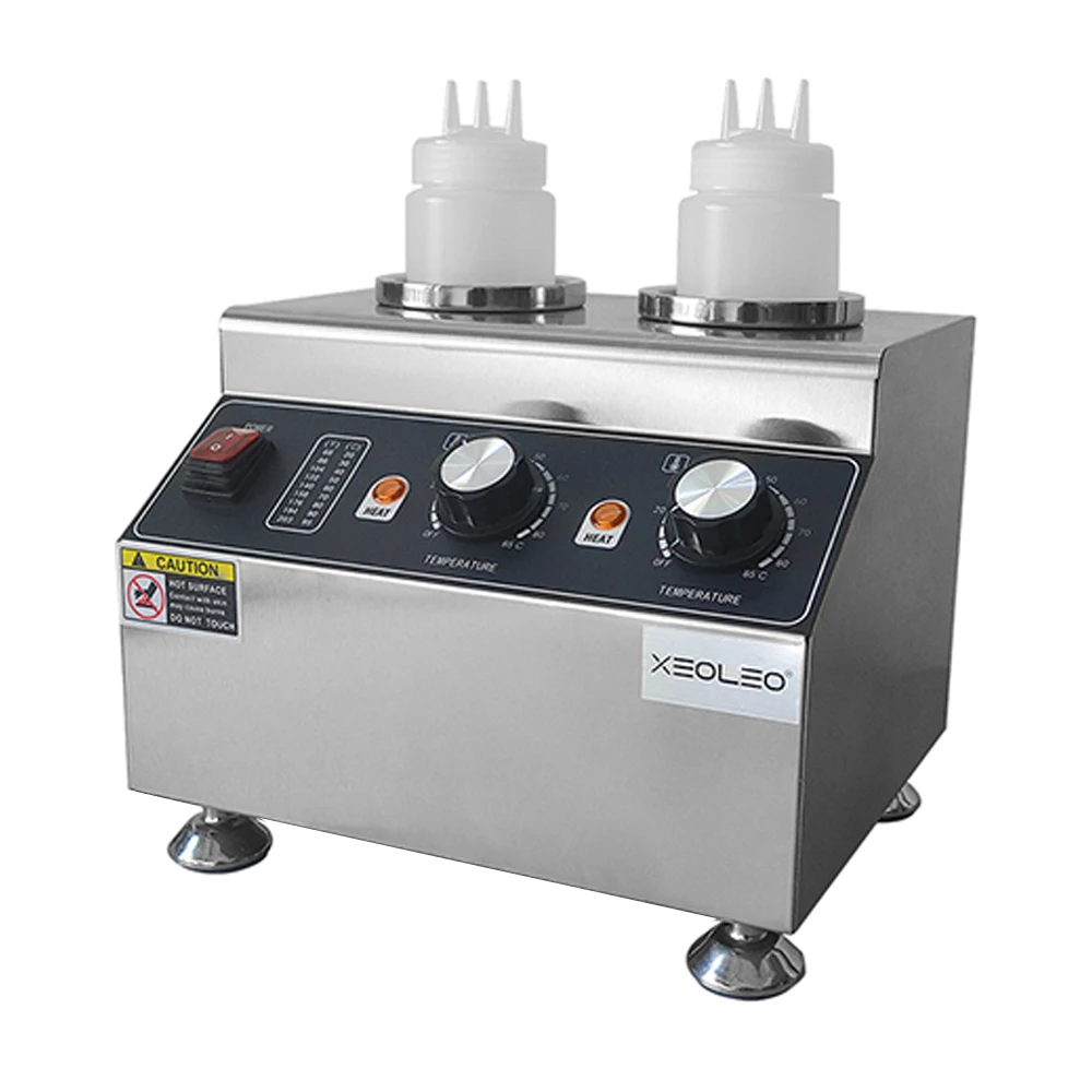 Commercial New Design Kitchen Appliances Double Sauce Bottle Warmer Hot Cheese Warmer Chocolate Sauce Warmer