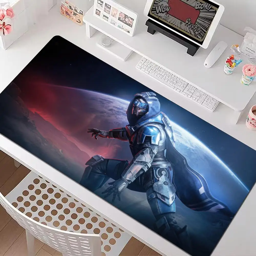 Game Mass Effect Mouse Pad Multiple Sizes Large Square Computer Office Game Table Mats Rubber Anti-slip Mousepads