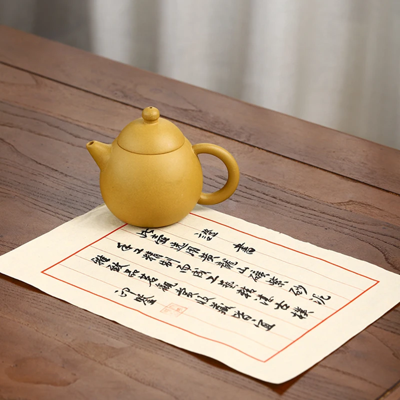 

250 мл глиняный чайник Исин, необработанная руда, грязь, настоящий китайский чайник ручной работы, фильтр с сетчатыми отверстиями, китайская традиционная качественная посуда