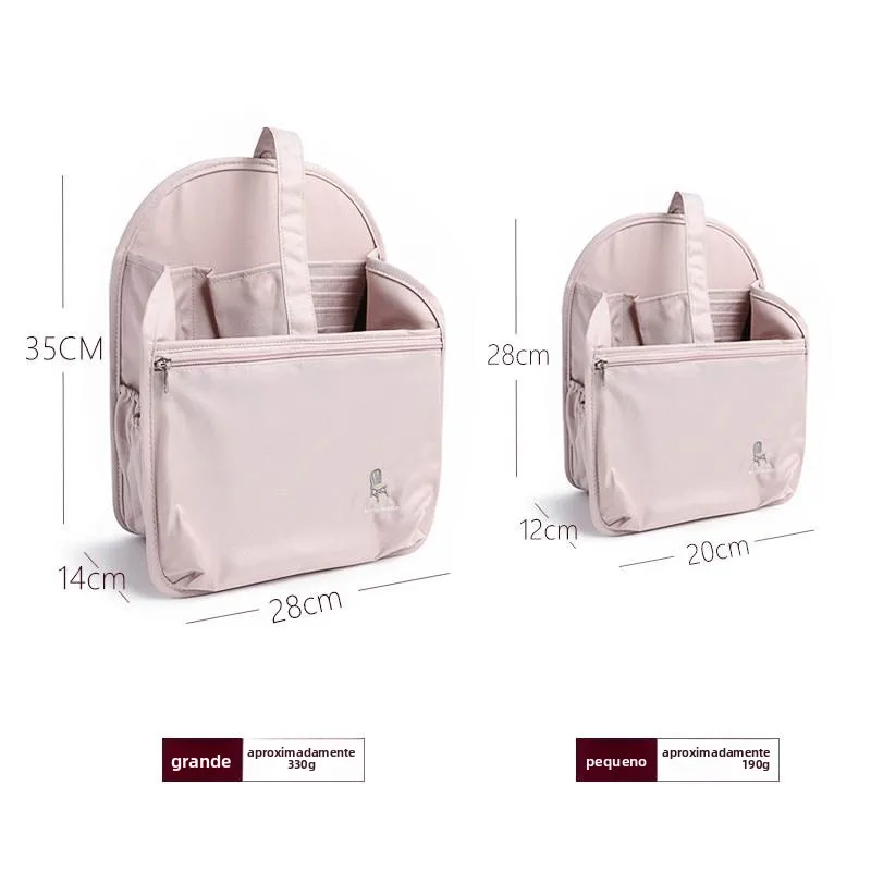 Mochila impermeável, organizador de bolsa interna, divisórias, bolsa de armazenamento, bolsa escolar, bolsa de preservação de...