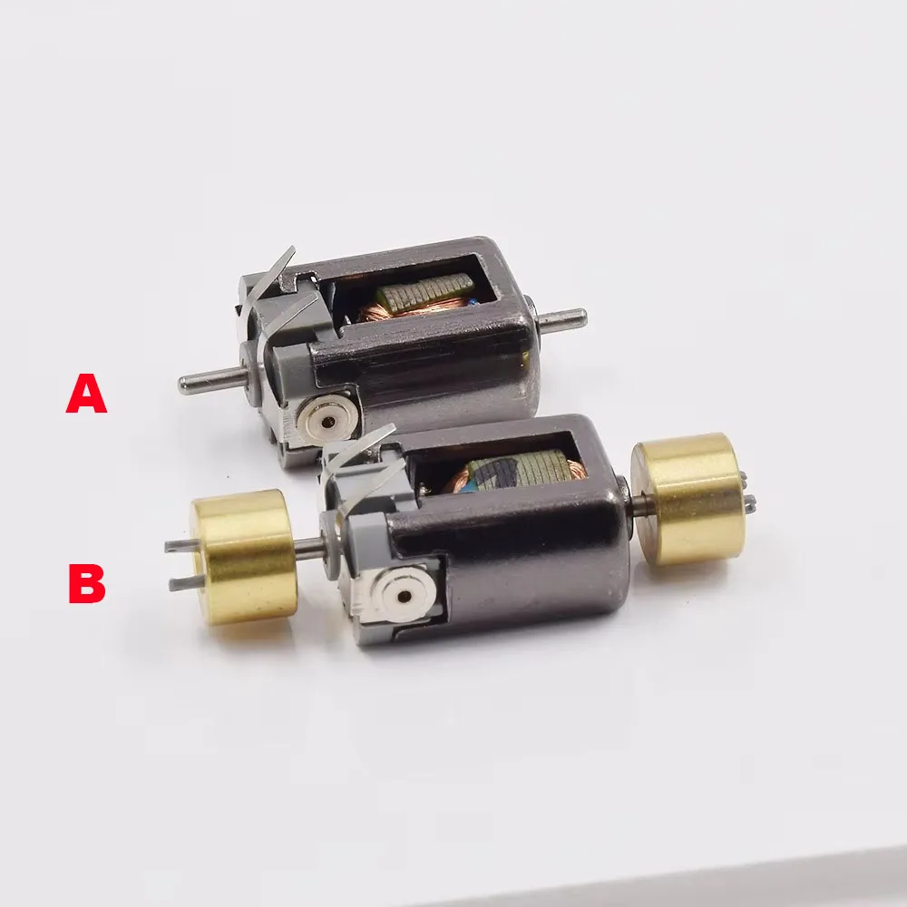 Micro 10mm * 15mm Motore Elettrico DC 6V 9V 12V 26800RPM Ad Alta Velocità 1.5mm Doppio Albero Volano del Motore per RC HO Slot Auto Rail modello