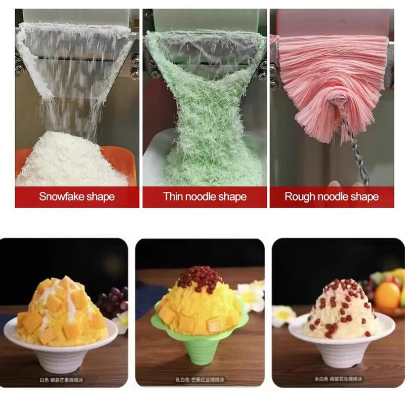 آلة صنع الثلج بالحليب الكورية التجارية آلة صنع ندفة الثلج آلة Bingsu آلة آيس كريم الثلج لمطعم القهوة والحليب والشاي