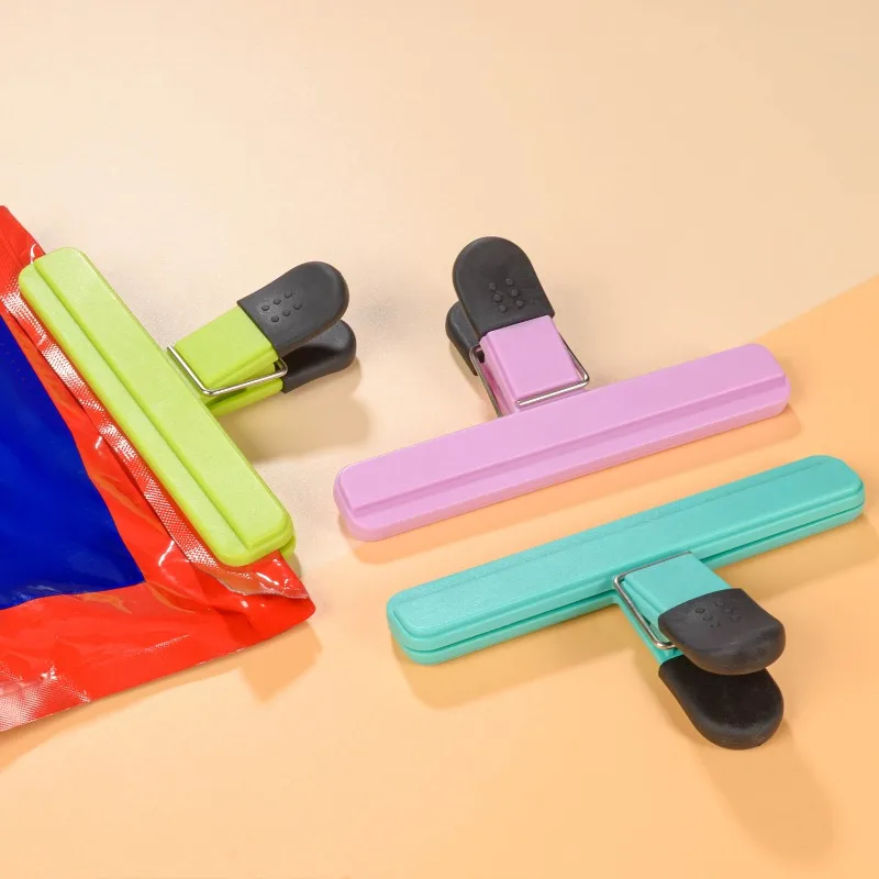

Portable Bag Clips Kitchen Storage Food Snack Seal Sealing Bag Clips Sealer Clamp Plastic Tool Kitchen Organization Accessories