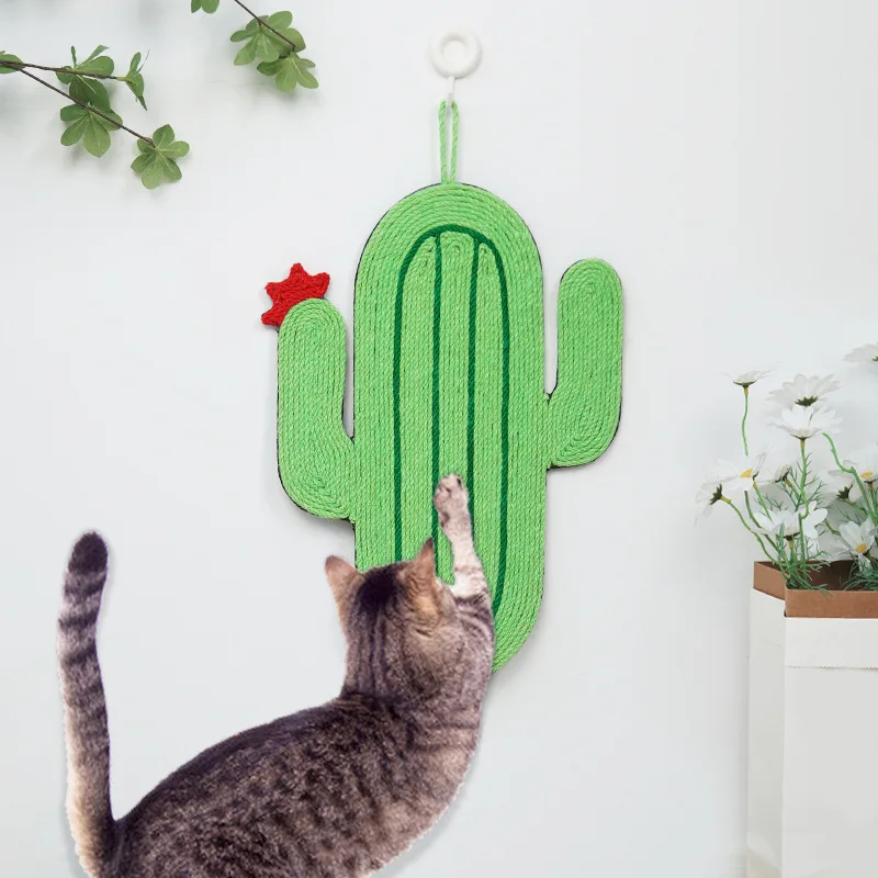 2024 Hanging Cactus Wear Resistant and Non Shedding Scratch Pad for Cats