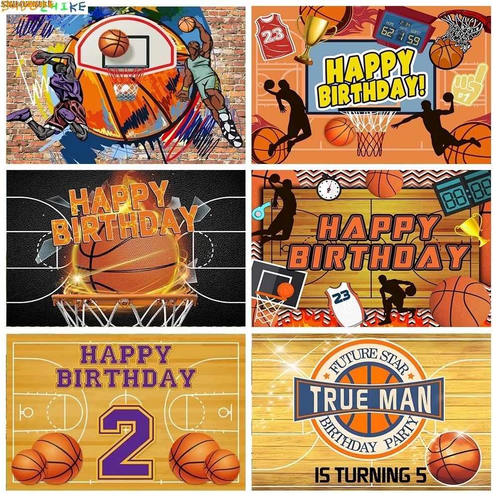 

Custom Basketball Field Stadium Photography Backdrops Birthday Party Decor Sports Game Boy's Room Photo Studio Background LQ-01
