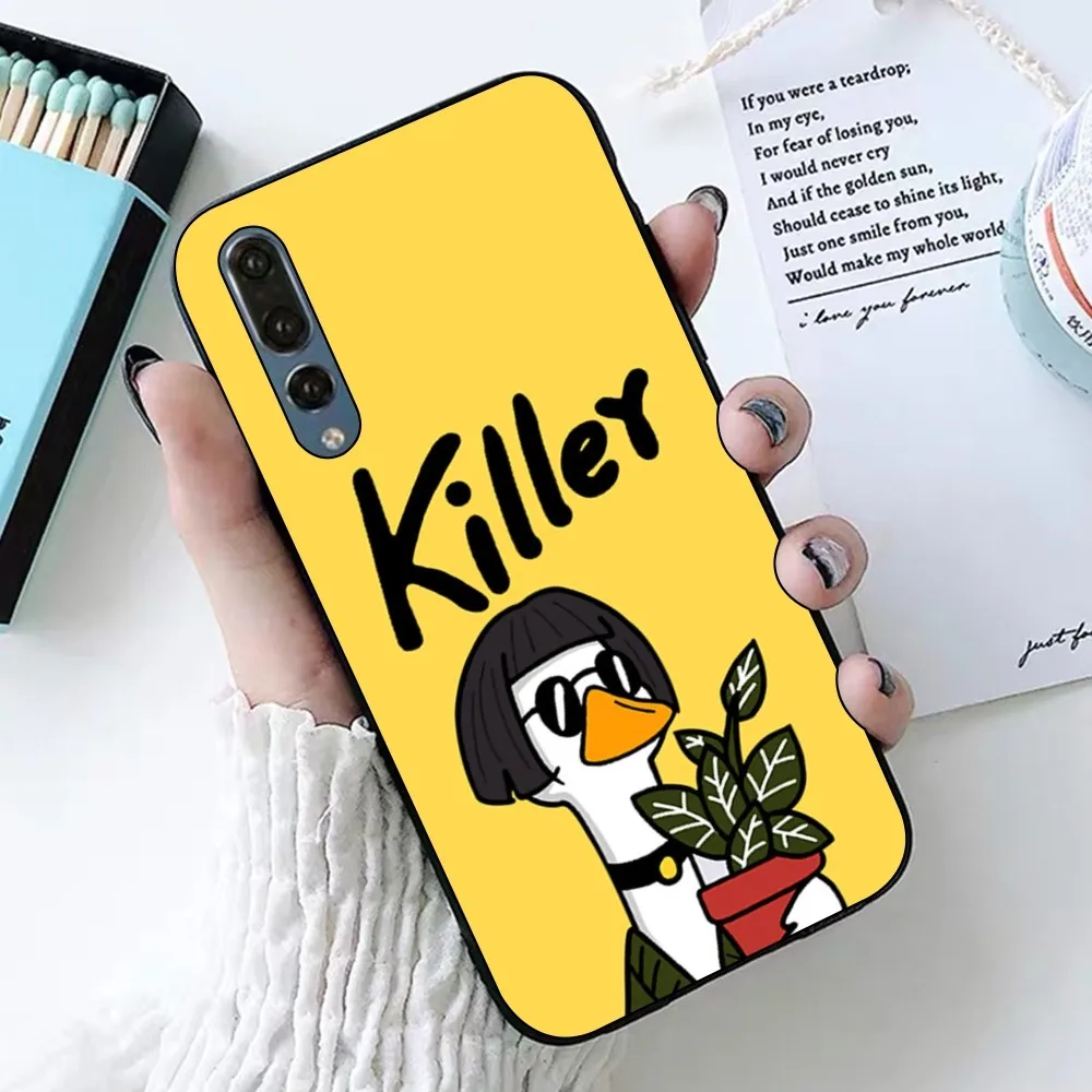 Cartoon Killer Leon Uncle Girl Phone Case For Huawei P 8 9 10 20 30 40 50 Pro Lite Psmart Honor 10 lite 70 Mate 20lite