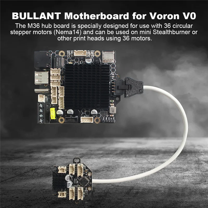 Placa base Bullant con placa M36 PCB + componentes electrónicos compatibles con Klipper para impresora 3D Voron V0