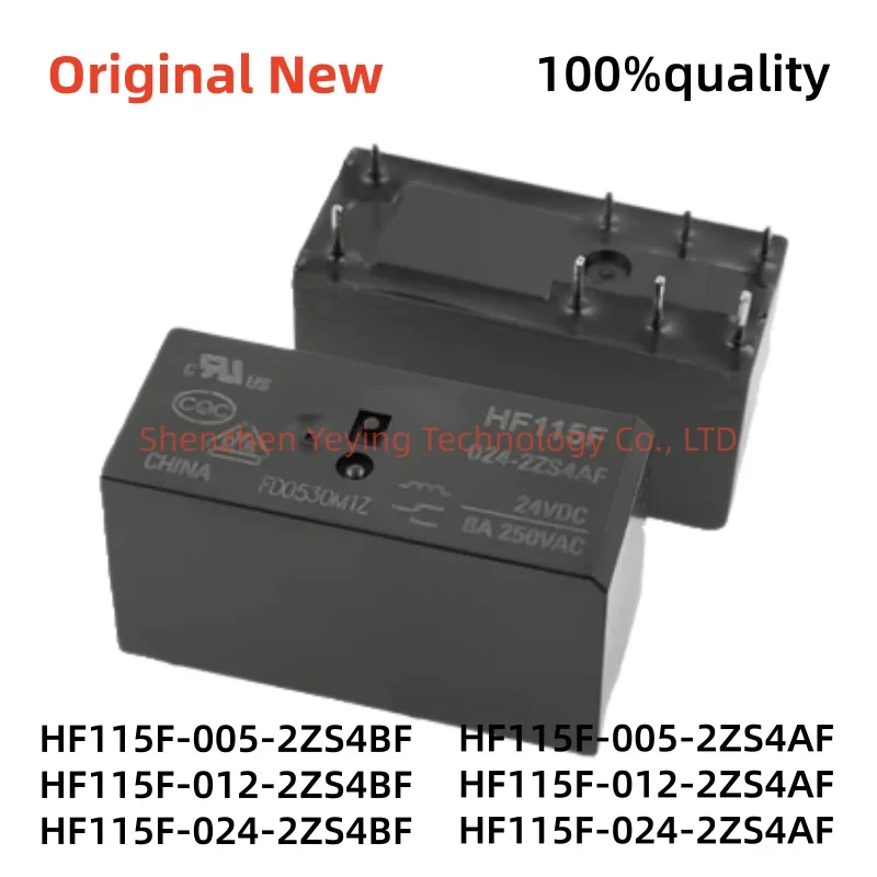 1Pcs/Lot Hf115F-005-2Zs4Af Hf115F-012-2Zs4Af Hf115F-024-2Zs4Af Hf115F-005-2Zs4Bf Hf115F-012-2Zs4Bf Hf115F-024-2Zs4Bf