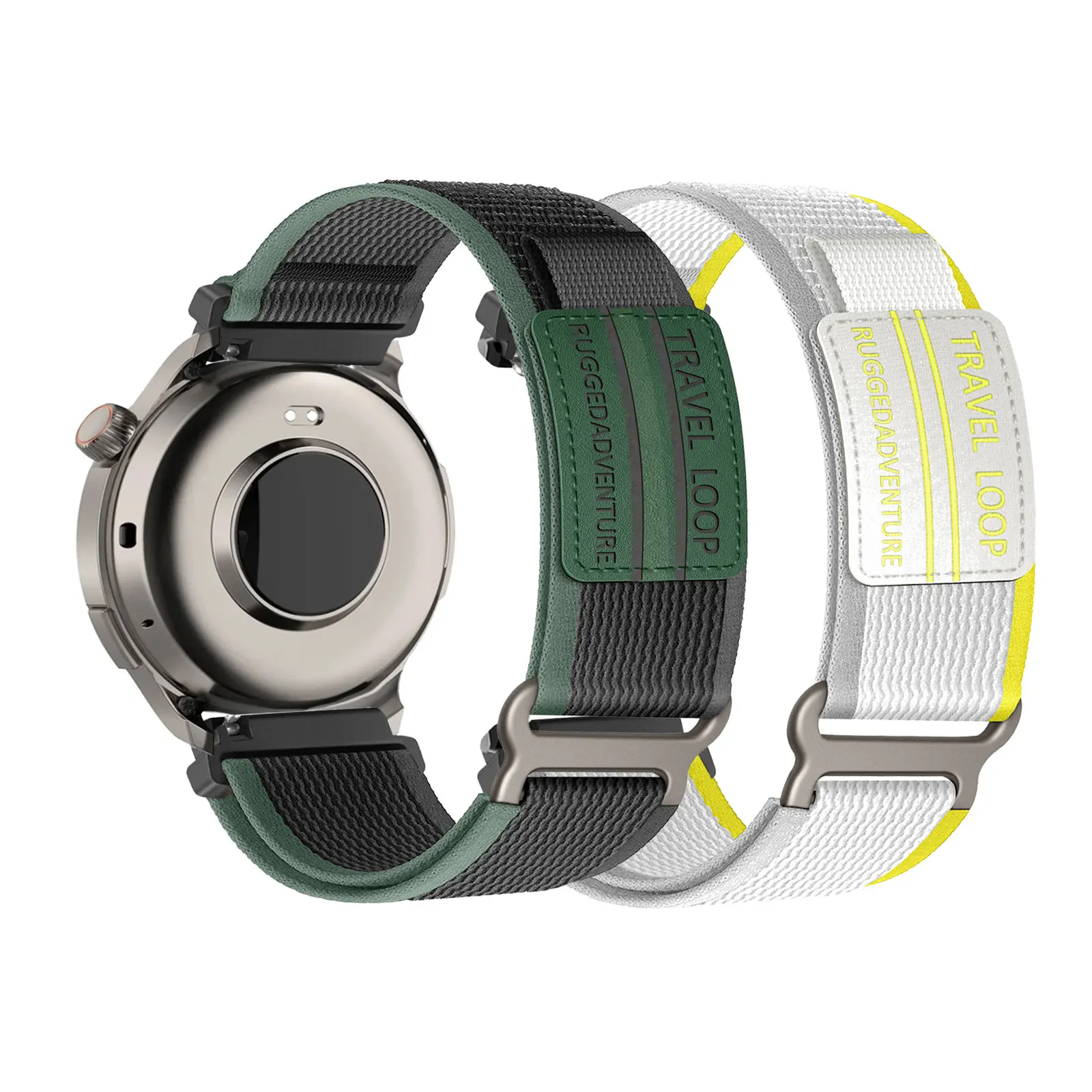 

2pcs Nylon Velcro Bands for Amazfit Balance 2/Balance/Bip 6/Bip 5/5 Unity/GTR 4/GTR 3 Pro/GTR 3/GTR 2/GTR 2E/GTR 47mm Strap