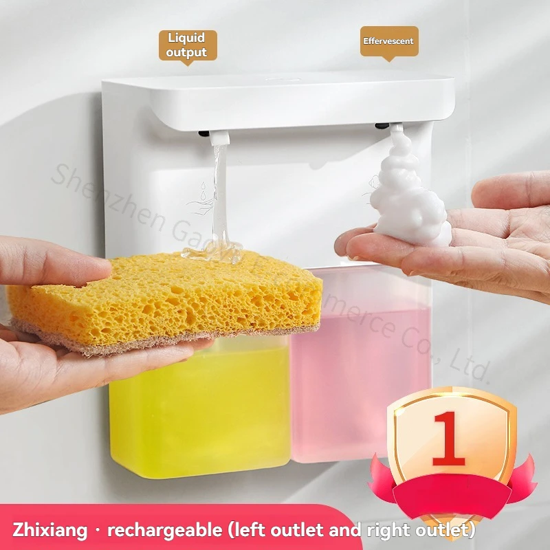 New Automatic Sensor of Detergent Machine Intelligent Foam Hand Sanitizer Machine Soap Dispenser Wall-hung Without Punching.