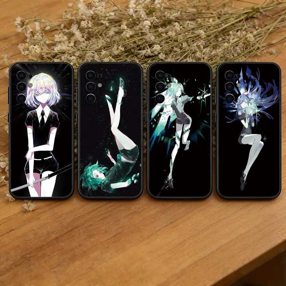 

Land of the Lustrous Phone Case For Samsung S25,S24,S21,S22,S23,S30,Ultra,S20,Plus,Fe,Soft Silicone Black Cover