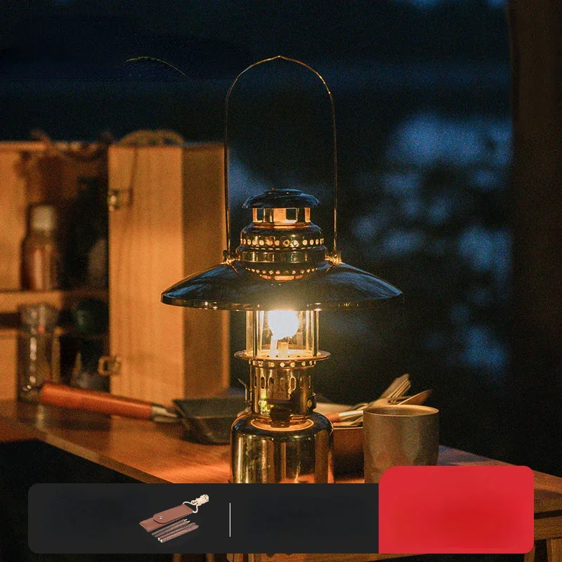 Retro Gas Lamp Outdoor Camping Lantern Camping Tent Light Gas Ambience Light Lighting Barn Lantern