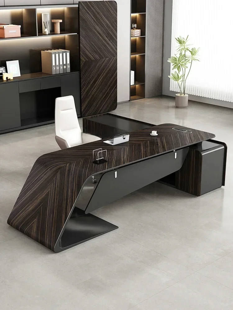 

Simple, modern, light luxury, high-end desk, leadership manager's office desk