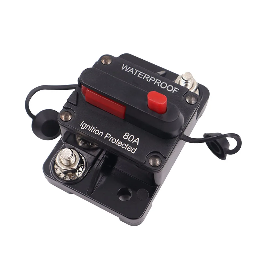 30A-300A AMP Circuit Breaker Fuse Reset Manual Reset Car Boat Manual Power Protect for Audio System Fuse Car 12V-48VDC