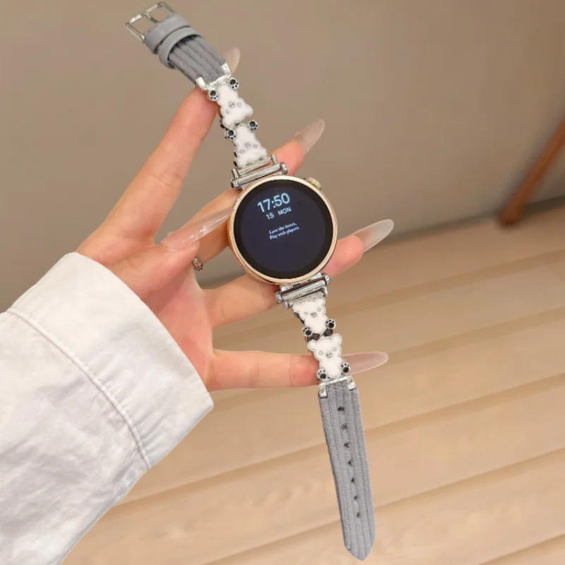 

Splicing leather strap suitable for Huawei GT5/GT5 Pro/GT4/GT2/3/4 22mm/20mm/18mm fashionable strap leather strap suitable for H