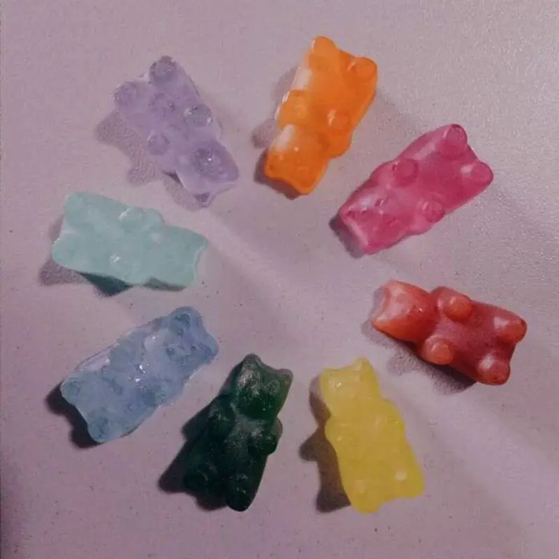 Gummy Bear Candy Silicone Mold Cake Chocolate Fondant Resin Pendant Jewelry DIY