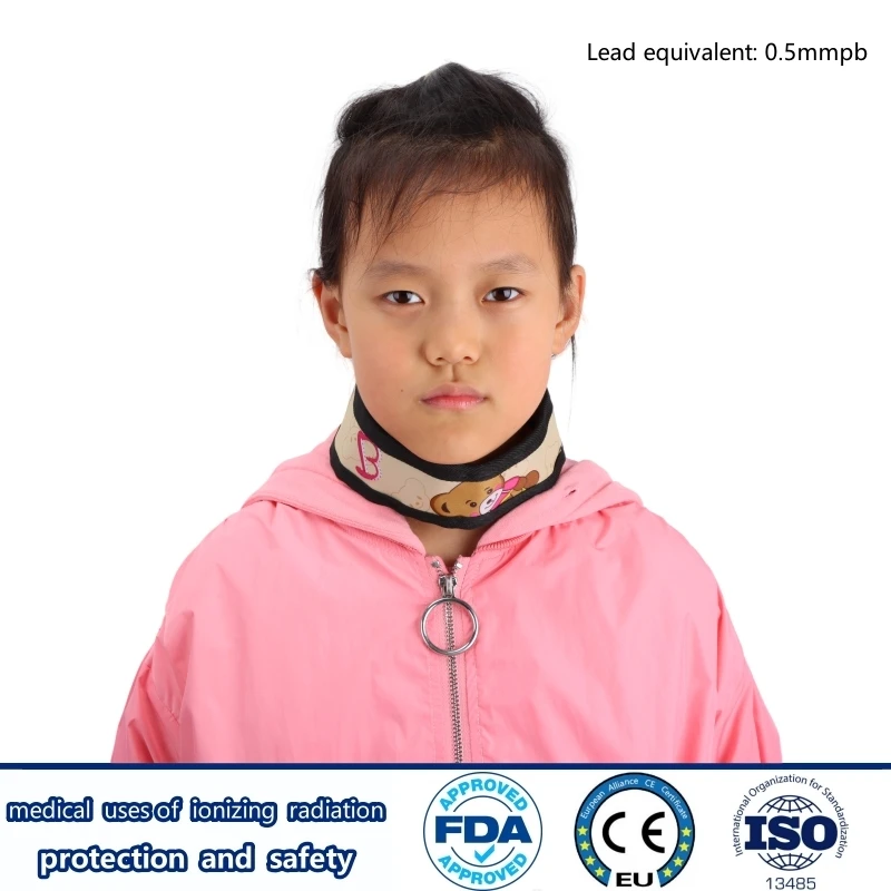 

X-ray gamma ray radiation protective 0.5mmpb child lead collar protecting children thyroid radiological protection lead collar