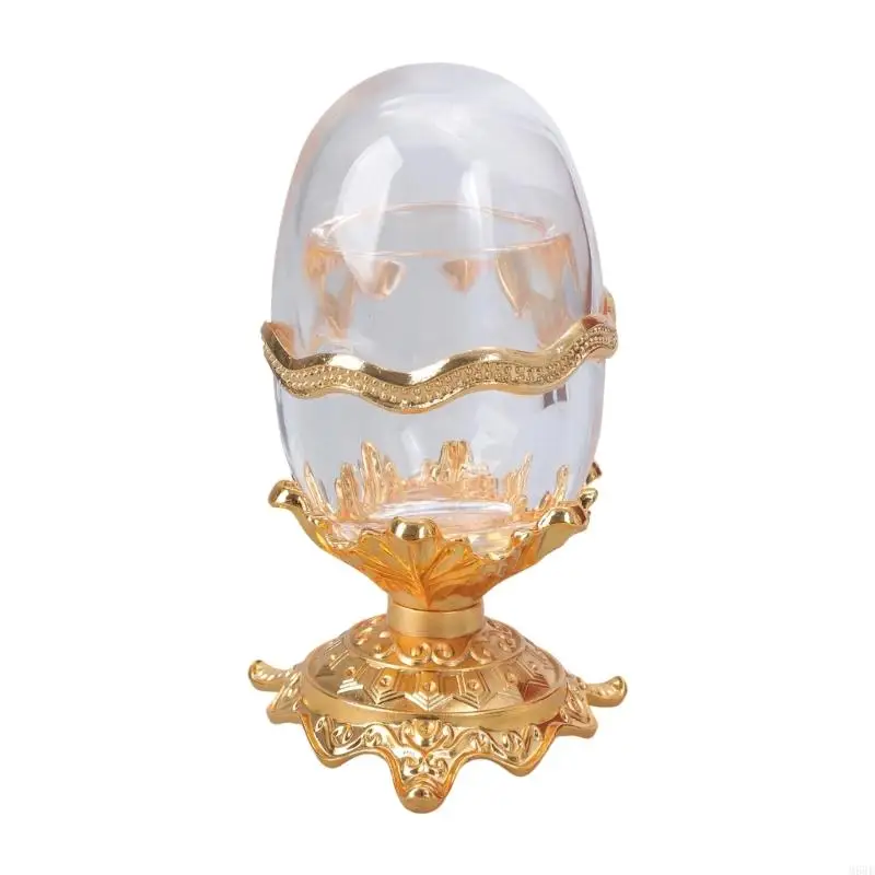 

Eggs Toothpick Holder Acrylic Storage Box Elegant Toothpick Box with Lid Desktop Decoration for Kitchen Restaurant M68E