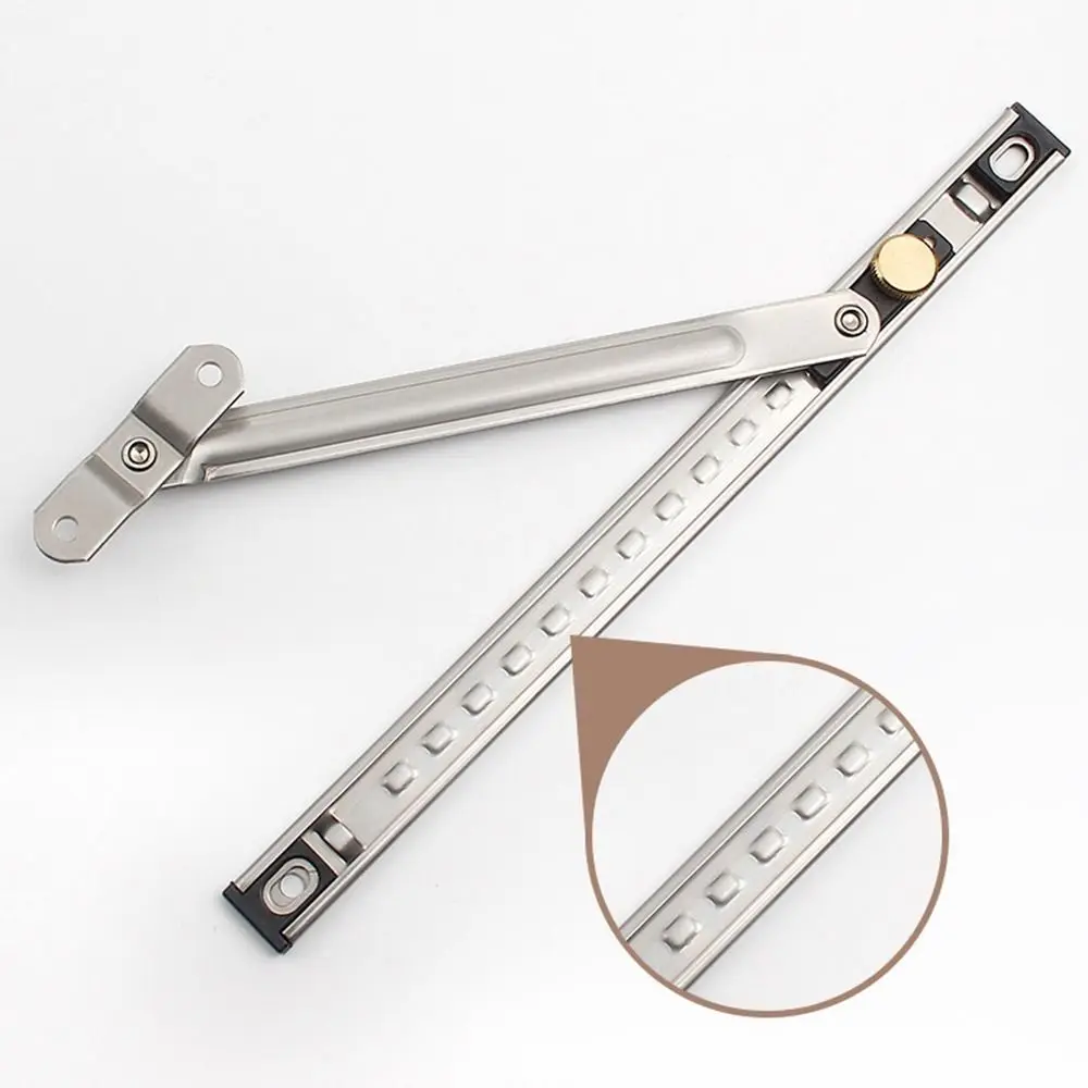 Stainless Steel Window Support Angle Controller Gusset Fixed Window Restrictor Windproof Brace Stopper Children Safety Lock