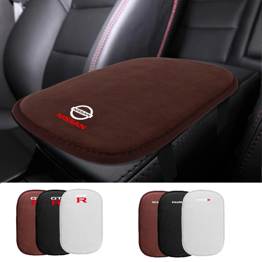 Car Armrest Storage Box Cover Auto Armrest Leather Cushion For Nissan Qashqai J10 J11 Juke 2 Micra K12 K14 Leaf X-Trail T32