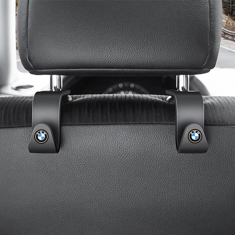 Gancho para encosto de cabeça de carro, organizador traseiro de assento para bmw e36 e46 e90 e60 e39 f30 f10 f20 x5 e70 e53 g30 e91 e92 e93 e87 e83 f25 acessórios