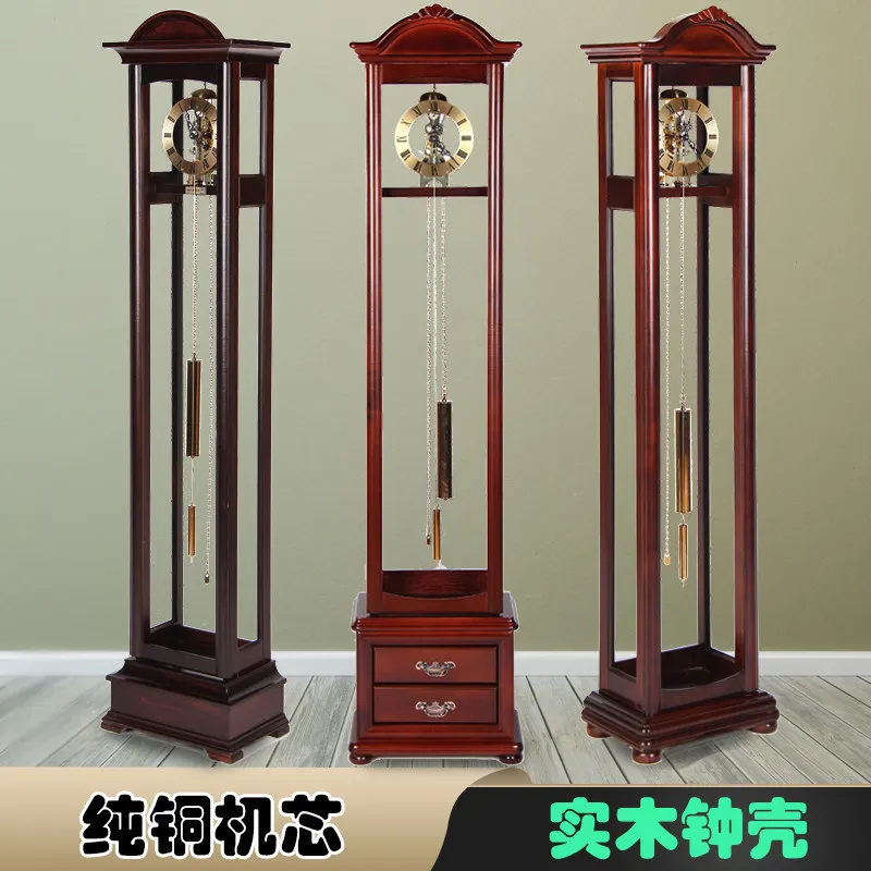 Polaris movement floor clock living room Chinese retro vertical household pendulum large old-fashioned floor