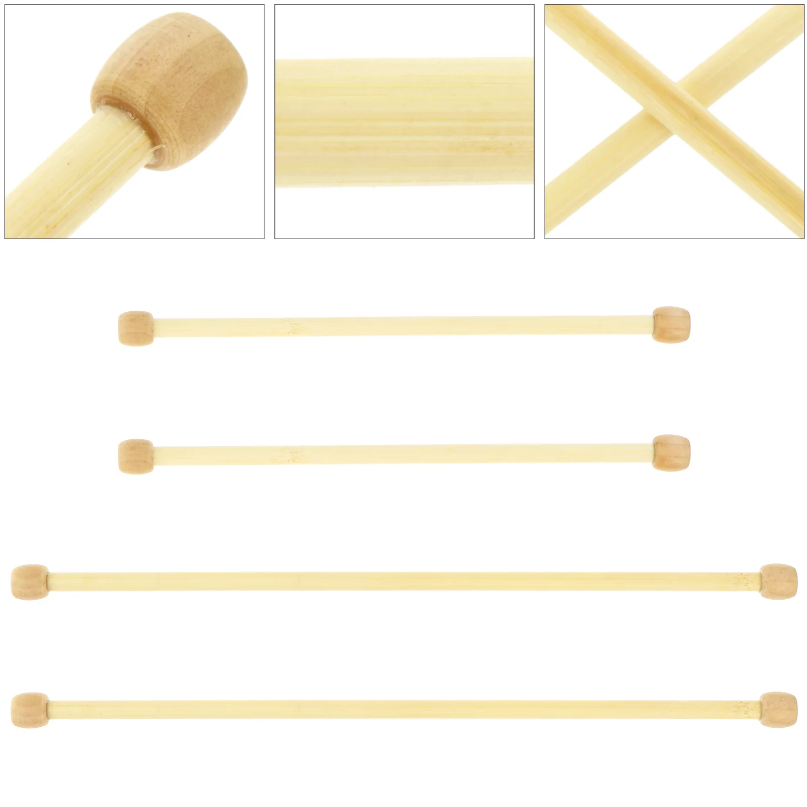 4 Pcs Bamboo Tapestry Rods Smooth Hanging Sticks for Craft Accessories Prevent Falling Decorative Wall Hangings