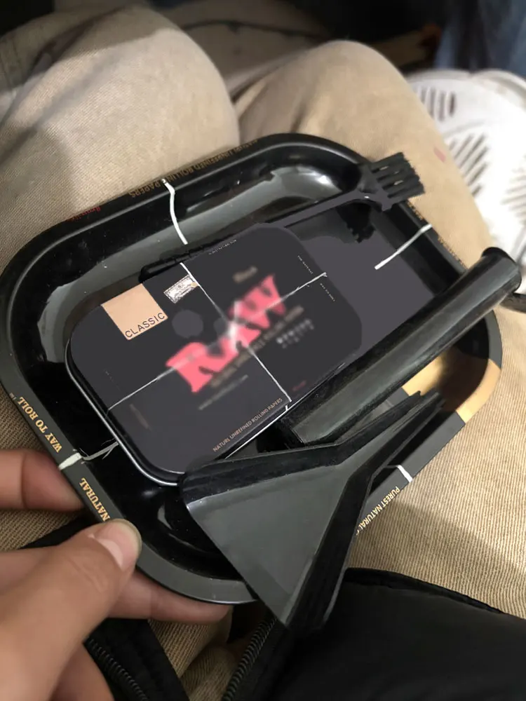 Rolling Tray Set with 5 Small Items for Storage