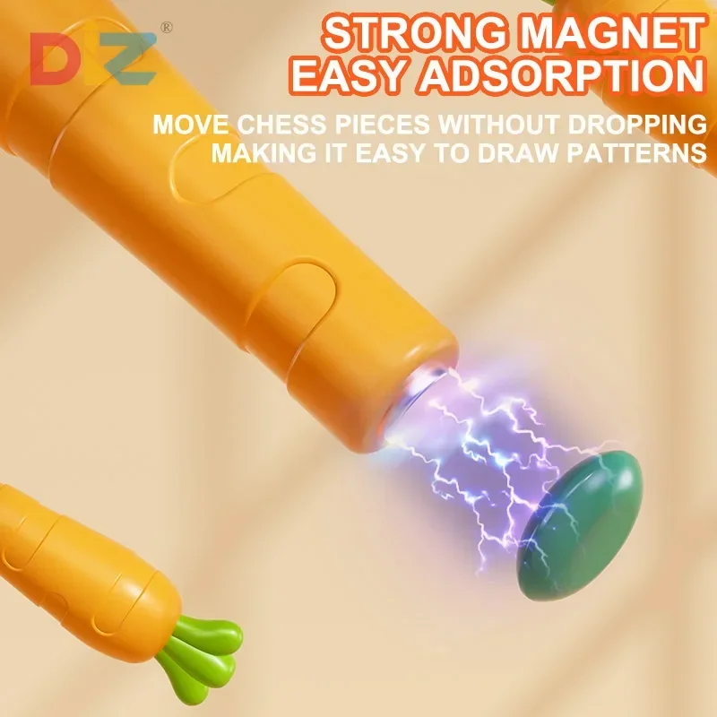 Kaninchen magnetisches Zeichenbrett Karotten magnet Stift Kinder wieder verwendbare Zeichnung Spielzeug Baby Perlen Malerei Gekritzel Skizzen block Kinder Geschenk