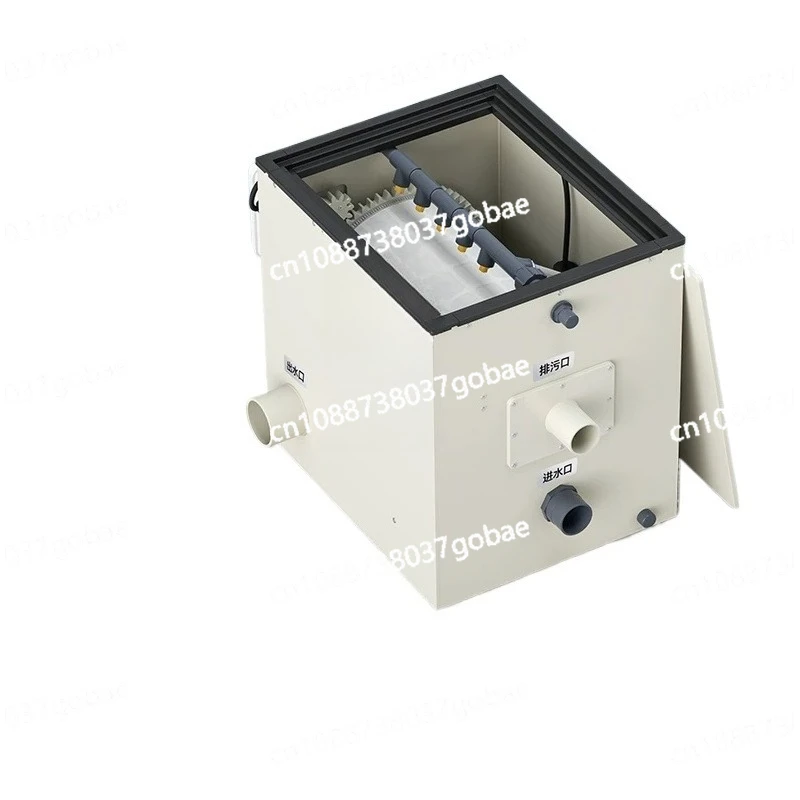 Rotary drum microfilter fish pond automatic backwashing cycle fish stool separation filter aquaculture microfilter