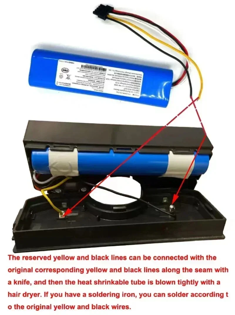 14.4 V 12800mAh Battery Pack Replacement Accessories for CECOTEC CONGA 3090 3091 3092 1690 1890 2090 Robot Vacuum Cleaner