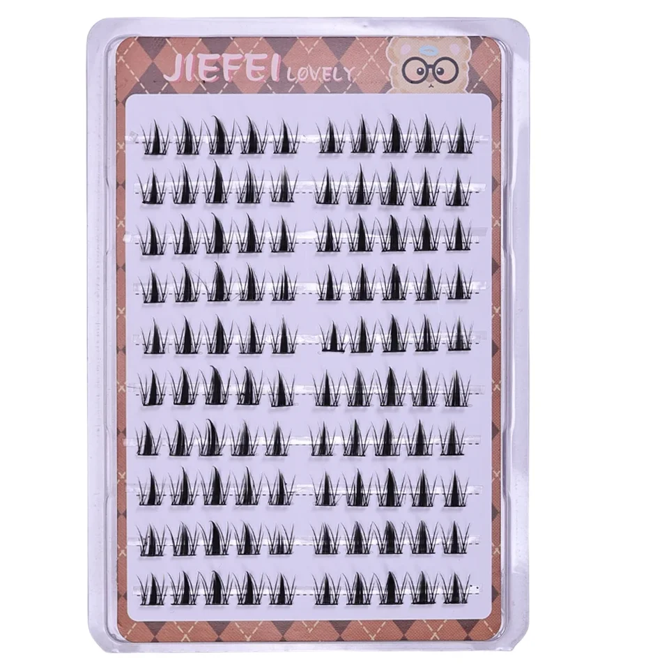 Racimos de Pestañas Autoadhesivas DIY, 10 Filas por Caja, Look Manga sin Pegamento 6
