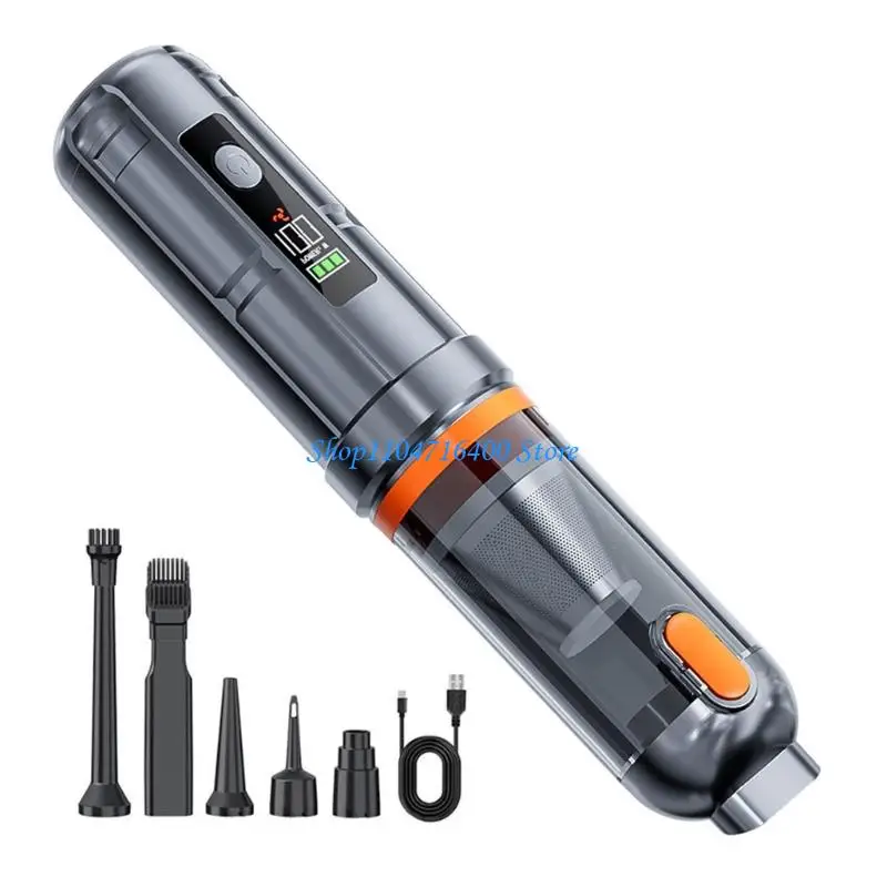 y1gd Vacuum Keyboard Cleaner Brushless Motor Cordless Vacuum Cleaner & Air Blower Portable Compressed Air Duster 80000RPM