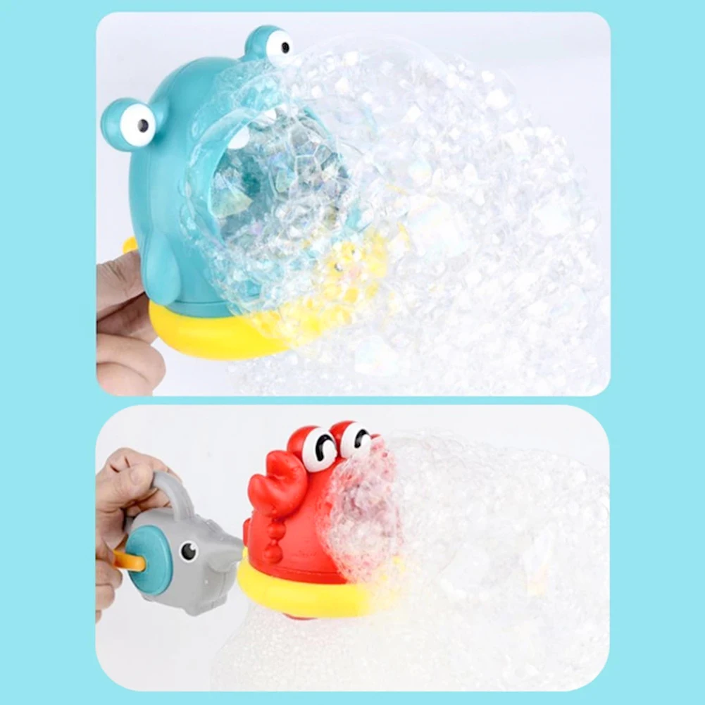 Bolha caranguejos bebê brinquedo de banho da criança banho bubble maker piscina banheira sabão máquina do banheiro água jogo brinquedo para crianças