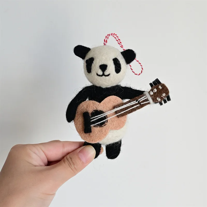 اليدوية الصوف ورأى خنزير سحر لطيف الحيوان حقيبة الكلب قلادة المفاتيح محفظة فريدة معلقة حلية الإبداعية هدية للأصدقاء