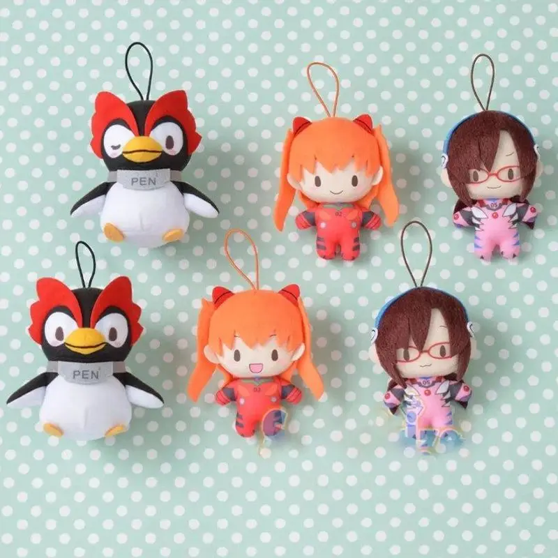 Super Cute 10cm Cotton Doll Plush Toy Rei Ayanami Asuka Kaworu Nagisa Shinji Ikari Hanging Pendant Perfect Gift For Anime Fans - view 2