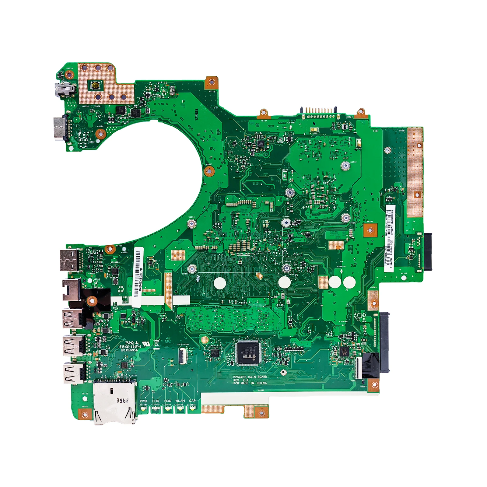 Placa-mãe portátil para ASUS PRO, P2540FB, P2540F, CPU, i3, i5, i7, 8ª Geração, 4 GB, 8 GB RAM, MX110-V2G, Notebook Mainboard