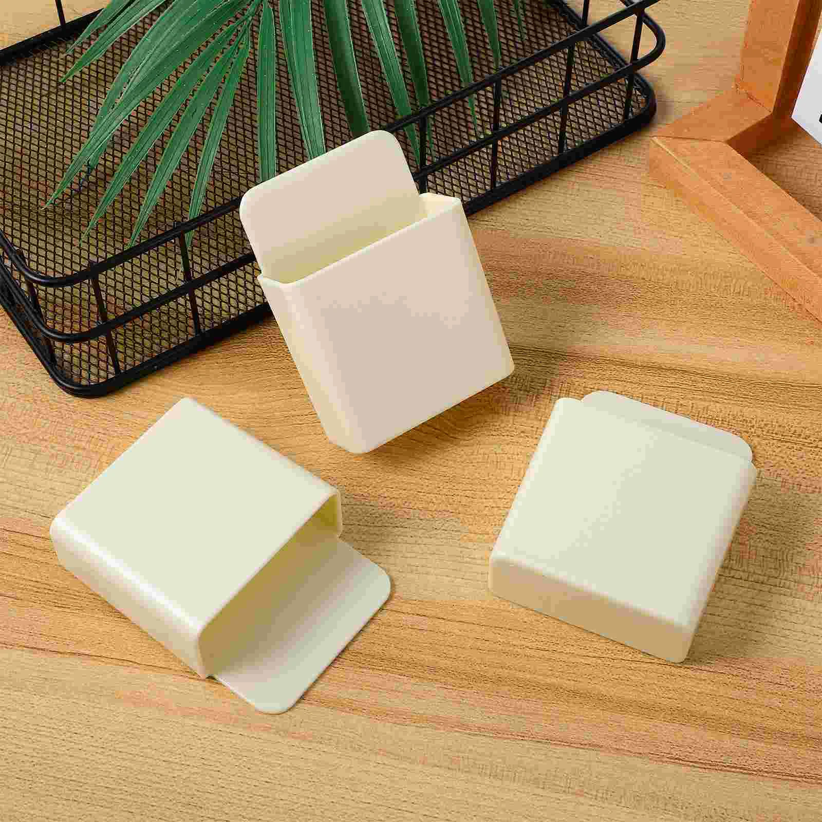 4 Pcs Mobile Phone Rack Pen Holder for Wall Remote Cell Stand Mounted Cellphone Wall-mounted Fan