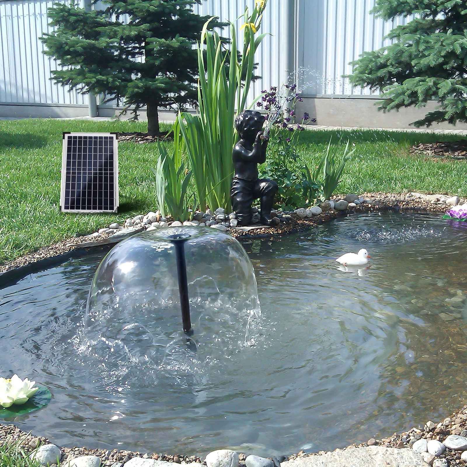 

Solar Water Pump Durable Lightweight Portable Solar Powered Fountain Easy Installation Versatile Use Outdoor Garden Lawn