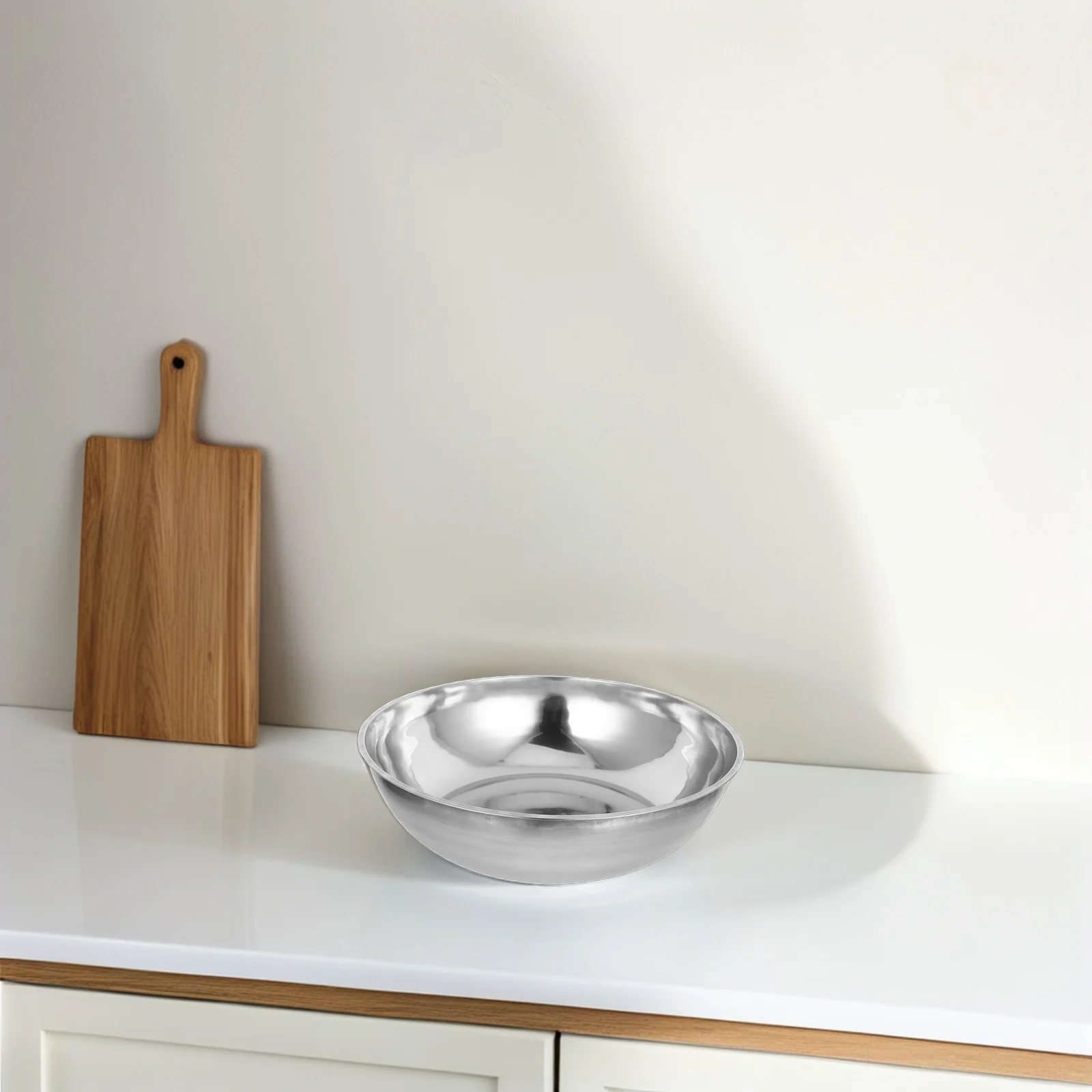 

Thickened Stainless Steel Basin For Kitchen Sink Vegetable Washing Food Prep Mixing Dough Dishwashing Face Wash Metal