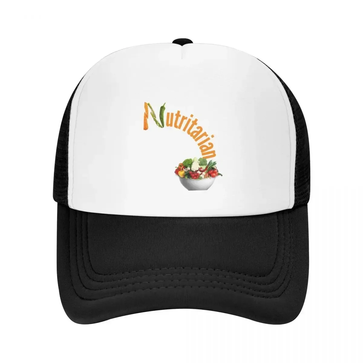2026 Nutritarian-White Background Baseball Cap Anime men's big size hat Custom Cap luxury caps Girl Men's