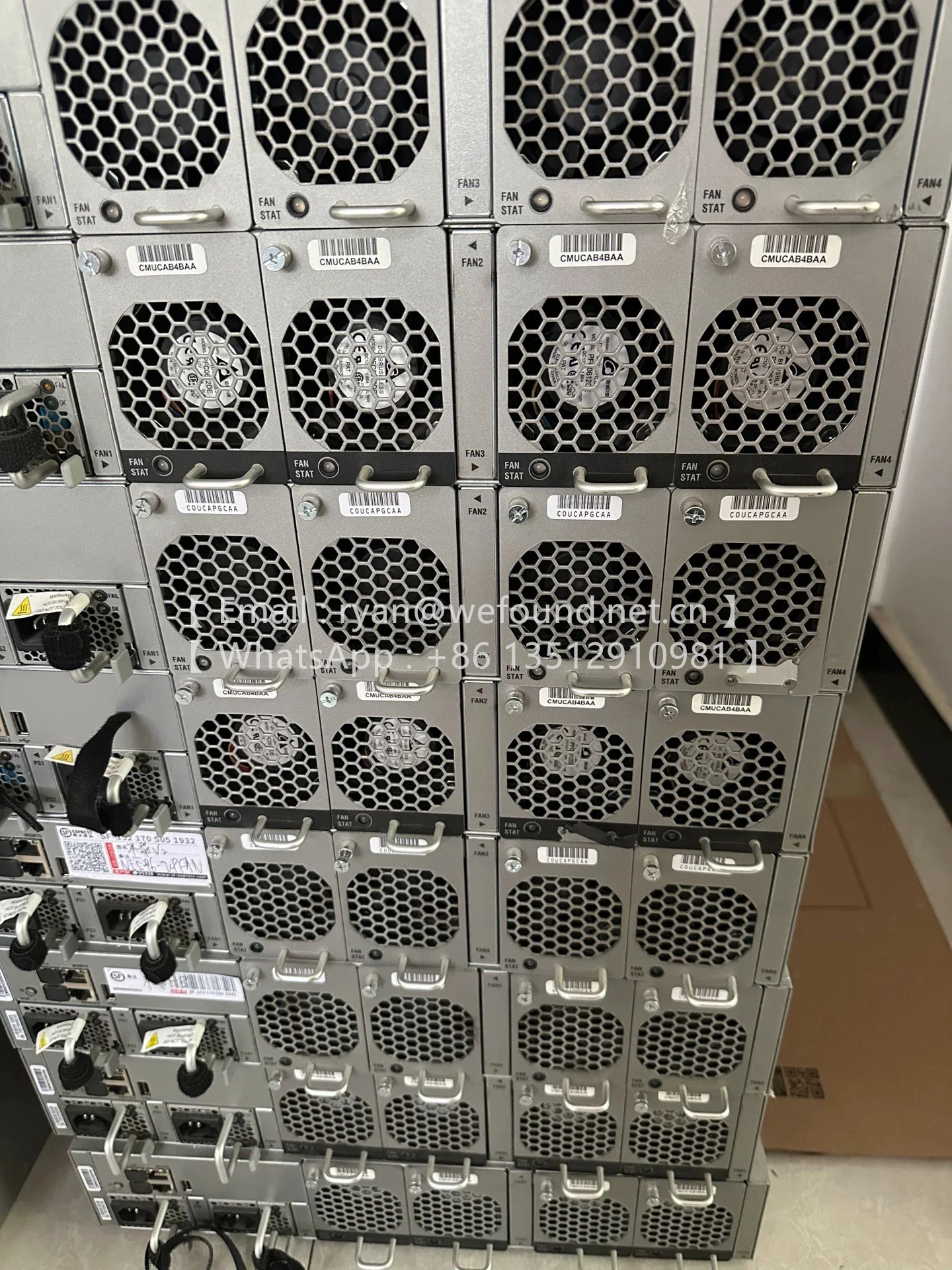 N5596UP-FAN Nexus 5596UP/5596T Lüftermodul, Luftstrom vorne auf hinten, N5596UP-FAN-B Rücken-zu-Vorder-Luftstrom