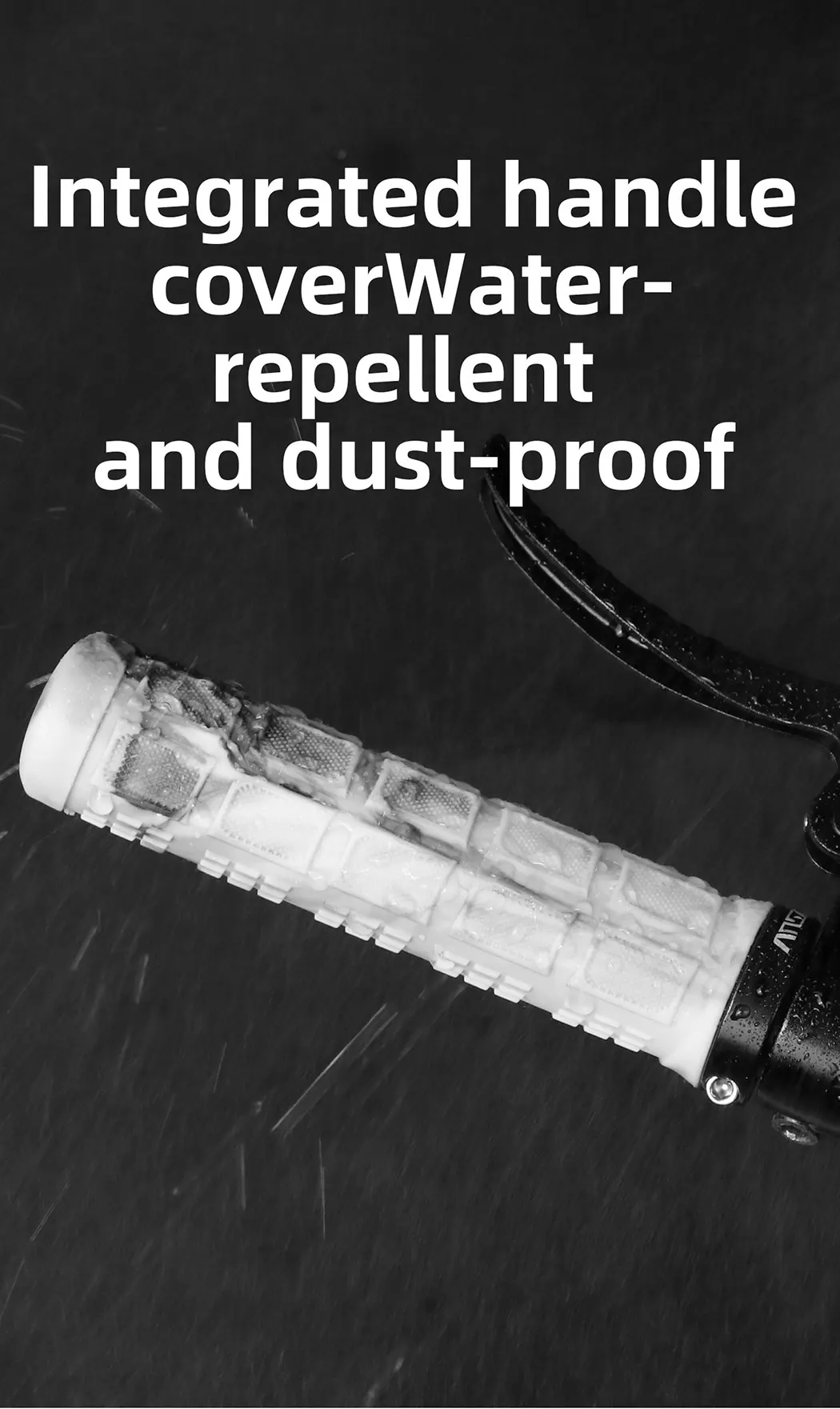 Mountainbike-Lenkergriffe, zweifarbig, Aluminiumlegierung, rutschfestes Gummi, ergonomisches Design für bequemes Radfahren auf der Straße – Detail 10