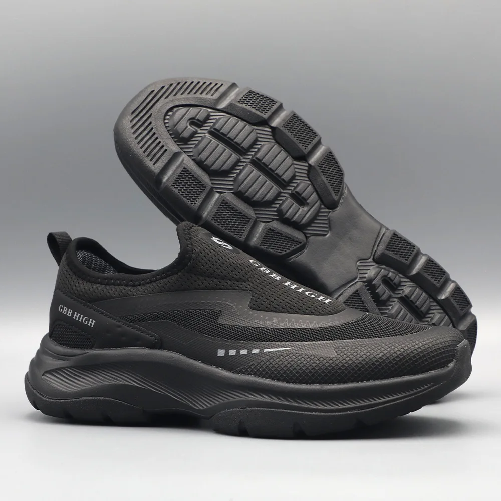 Men's Slip-On Casual Shoes Lightweight Breathable Comfortable Soft Bottom Anti-Slip Waterproof Outdoor Hiking Leisure Shoes