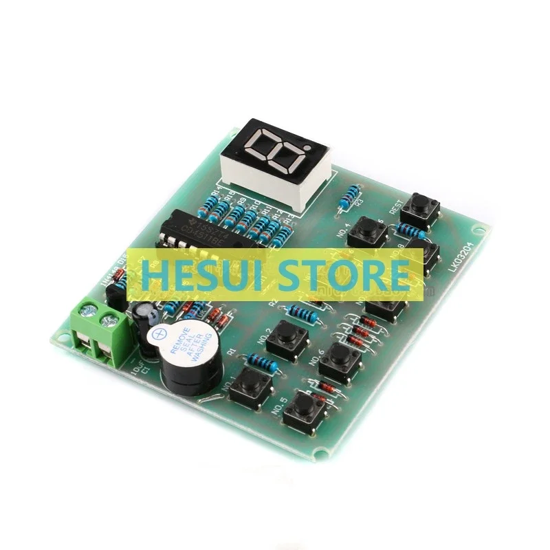 Eight way digital display buzzer kit CD4511 skill competition electronic DIY loose pieces