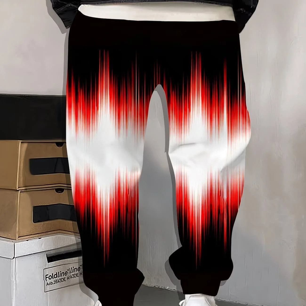 Hot Selling Items in Spring and Autumn, Creative Geometric Patterns, 3D Printed Pants, Men's Trendy and Fashionable Casual Pants