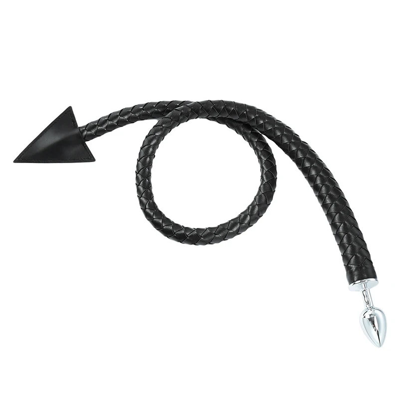 Couro Equitação Colheita Flogger Paddle, Weave Snake Whip, Slapper Horse Training Dressage Chicotes, 108cm