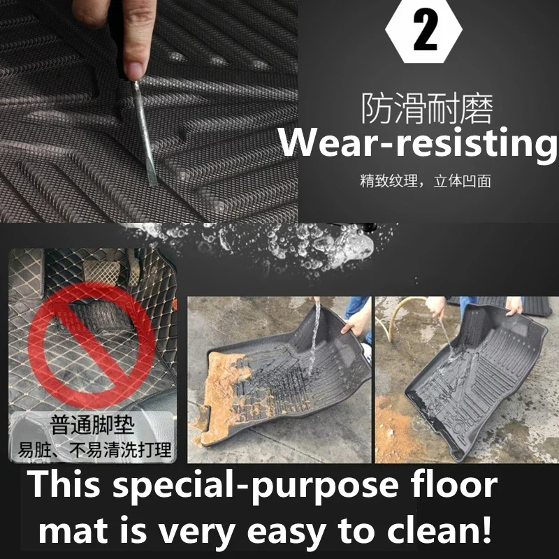 Use for MG ZS car carpet  AllWeather Floor foot mat trunk mat Full Set Trim to Fit For MG ZS waterproof floor mat for MG ZS