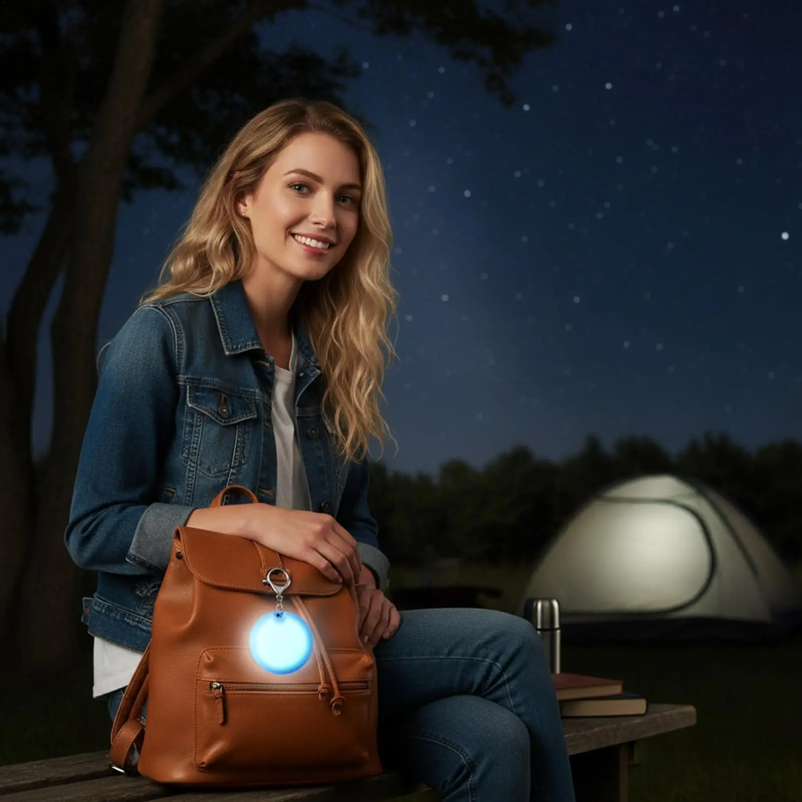 Rechargeable LED Purse Light with Clip Touch Sensor Mini Flashlight for Women Handbag Wallet Camping Travel Reading Emergency